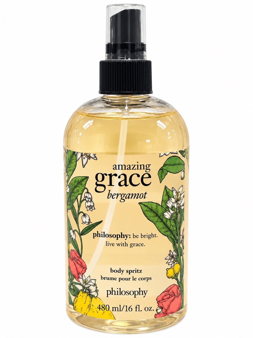 Philosophy Amazing Grace Bergamot Body Spritz — Yellow & Green Accents